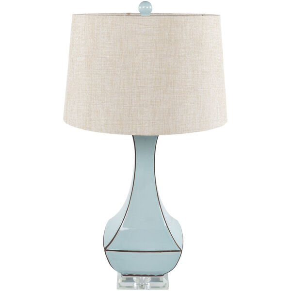 Belhaven Light Blue and Beige Table Lamp, image 1