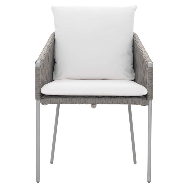 Amalfi Slate Gray Charcoal Mist Outdoor Arm Chair, image 3