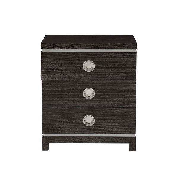 Decorage Cerused Mink and Silver Mist 26-Inch Two Drawer Nightstand, image 1