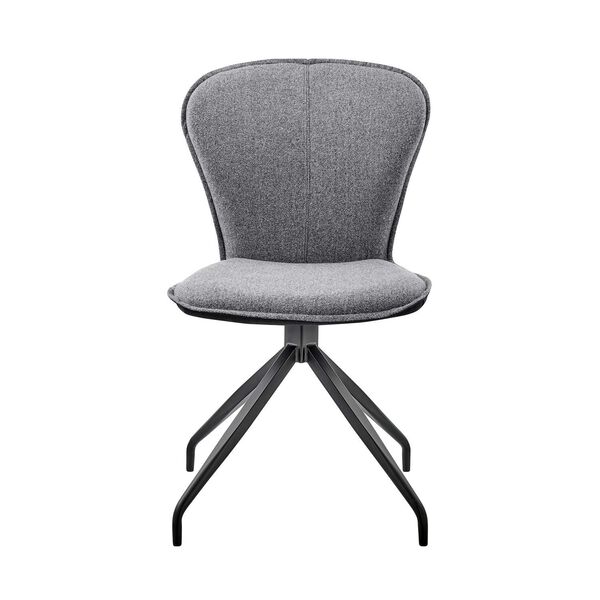 Petrie Matte Black Gray Side Chair, Set of Two, image 3