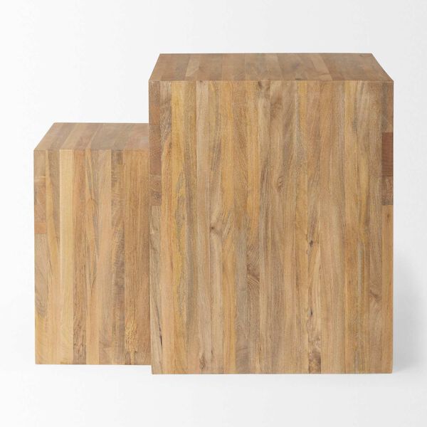 Chloe Cottage Wood Nesting Accent Tables, Set of 2, image 3