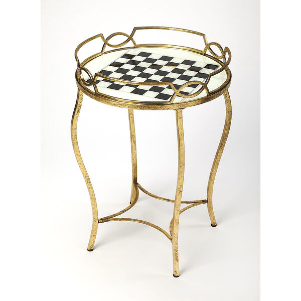 Judith Antique Gold Game Table, image 1