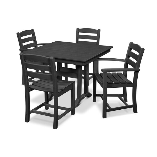 La Casa Cafe Black Trestle Dining Set, 5-Piece, image 1