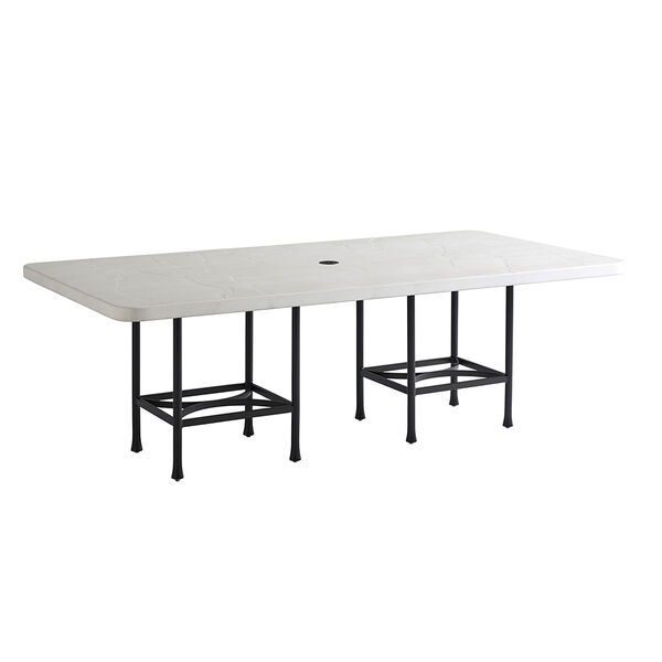 Pavlova Graphite and White Rectangular Dining Table, image 1