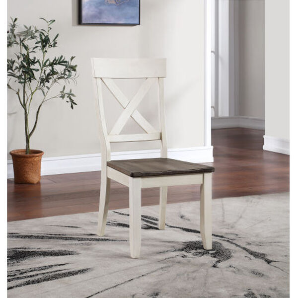 Bar Harbor II Cream Crossback Dining Chair, Set of 2, image 4