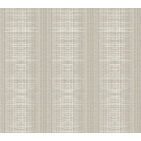 Handpainted  Light Brown Silk Weave Stripe Wallpaper, image 2