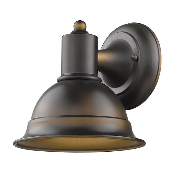 Colton Oil Rubbed Bronze 8-Inch One-Light Outdoor Wall Mount, image 1
