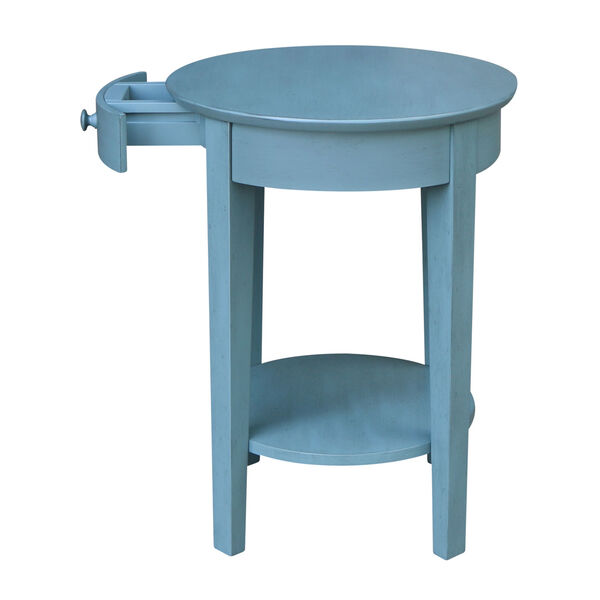 Phillips  Ocean blue 21-Inch  Accent Table with Drawer, image 6