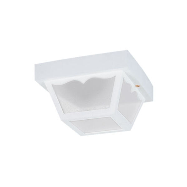 Claire White Energy Star Two-Light LED Outdoor Flush Mount, image 1