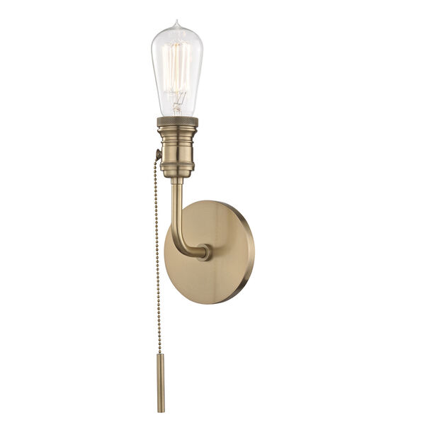 Lexi Aged Brass 5-Inch One-Light Wall Sconce, image 1