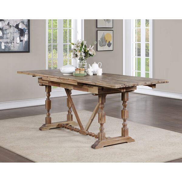 Vail II Natural Brown Counter Height Extendable Dining Table, image 6