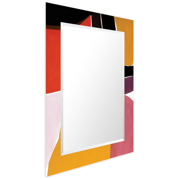 Finale Black 40 x 30-Inch Rectangular Beveled Wall Mirror, image 2