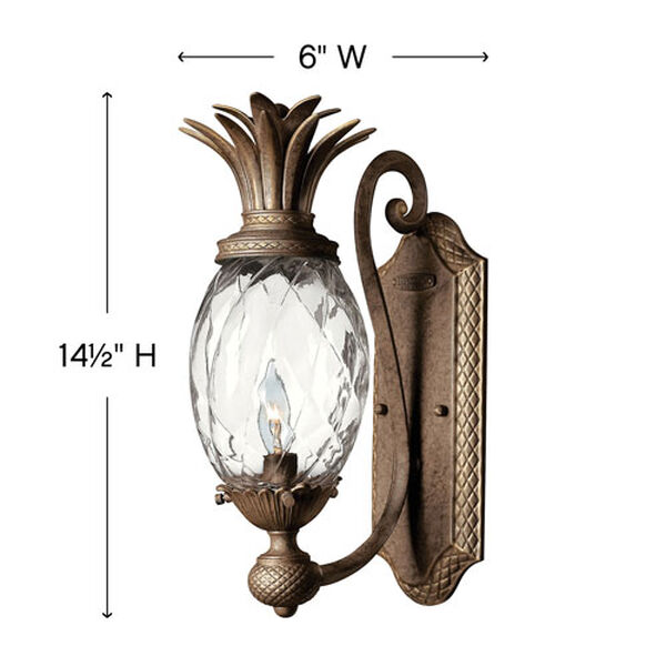 Plantation Pearl Bronze One-Light Wall Sconce, image 6