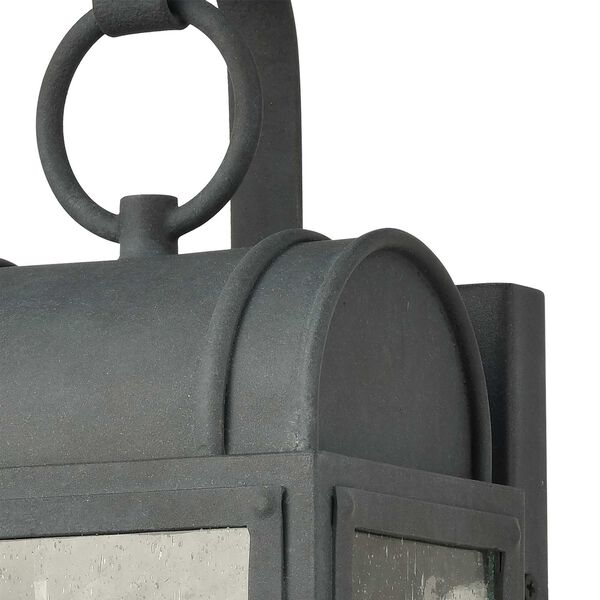 Heritage Hills Aged Zinc Six-Inch One-Light Outdoor Wall Sconce, image 4