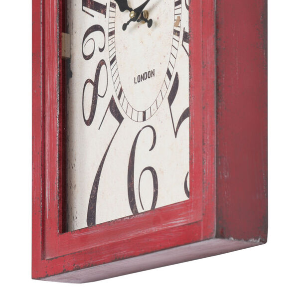 Waverly Red Wall Clock, image 3