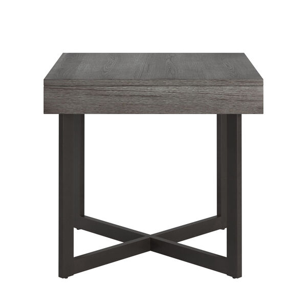 Hunter Gray End Table with One Drawer, image 3