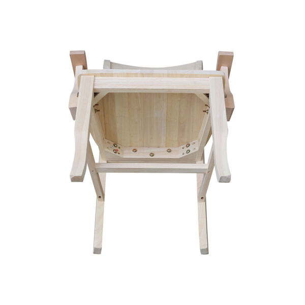 Beige Double X-Back Chair with Arms, image 6