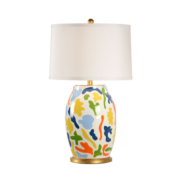 Jamie Merida Multicolor One-Light Ceramic Table Lamp, image 1
