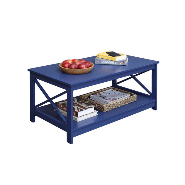 Oxford Cobalt Blue 22-Inch Coffee Table, image 2