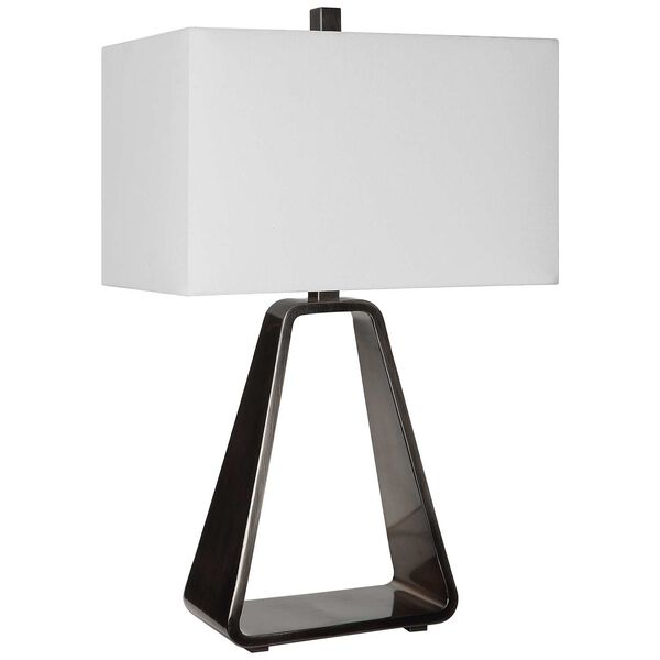 Halo Polished Nickel One-Light Open Table Lamp, image 4