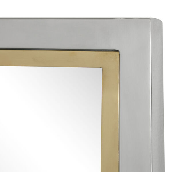 Locke Chrome and Gold 20-Inch Vanity Mirror, image 3