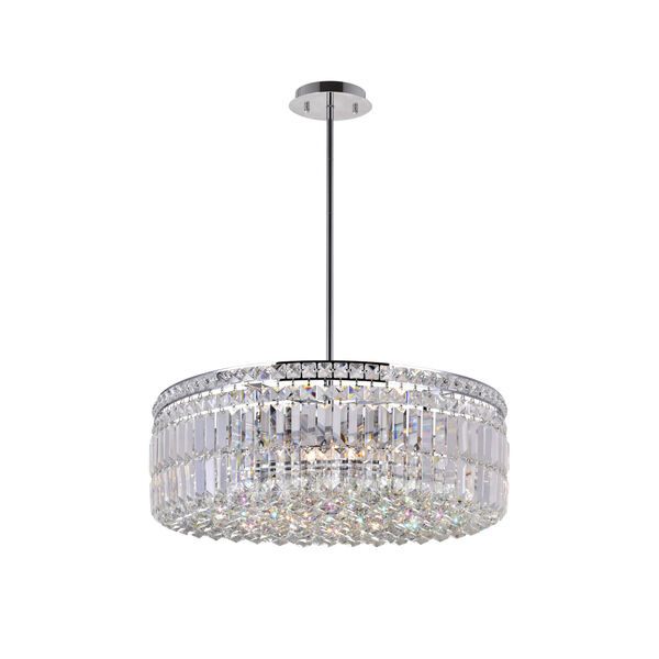 Colosseum Chrome 10-Light 9-Inch Chandelier with K9 Clear Crystal, image 1