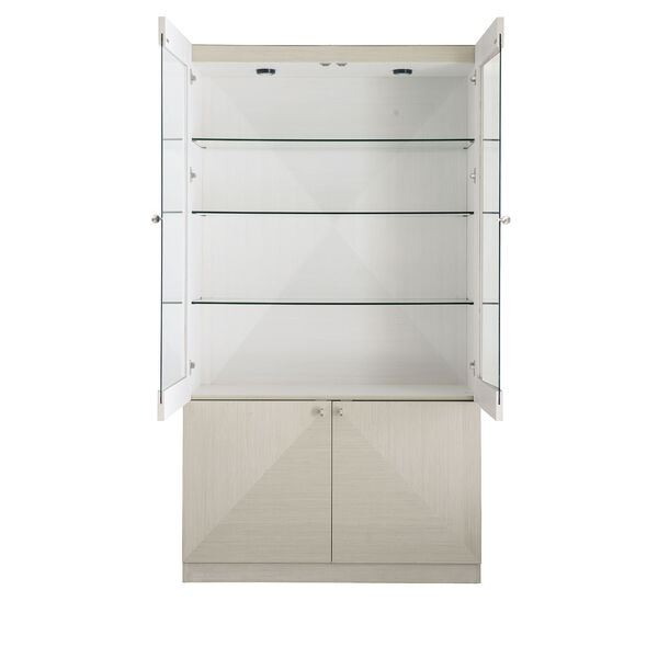 Axiom Linear Gray and Linear White 48-Inch Display Cabinet, image 3
