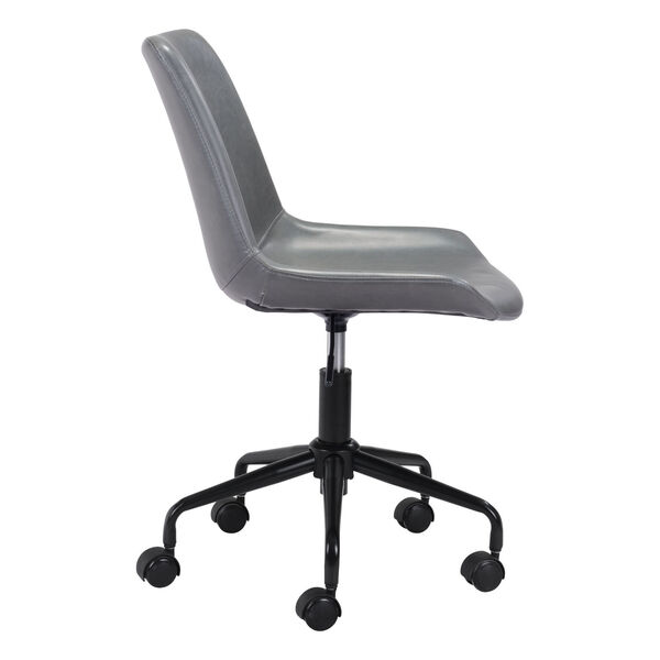 Byron Gray and Black Office Chair, image 3