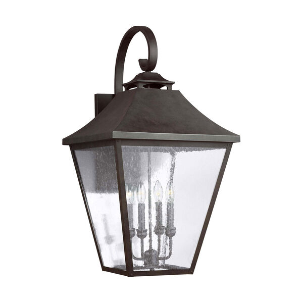 Galena 33-Inch Sable Four-Light Outdoor Wall Lantern, image 1