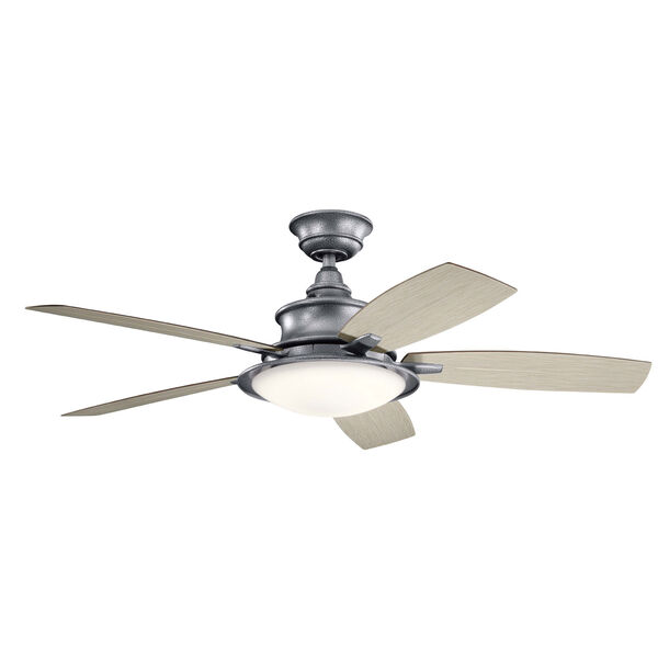 Cameron Weathered Steel Powder Coat 52-Inch LED Ceiling Fan, image 1