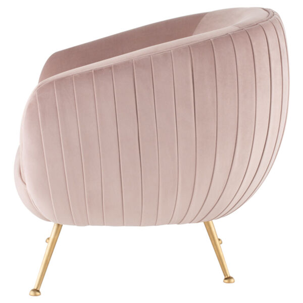 Sofia Blush and Gold Occasional Chair, image 3