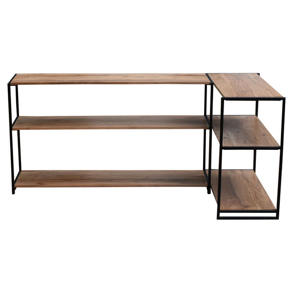 Vacation Natural and Black Console Table, image 1