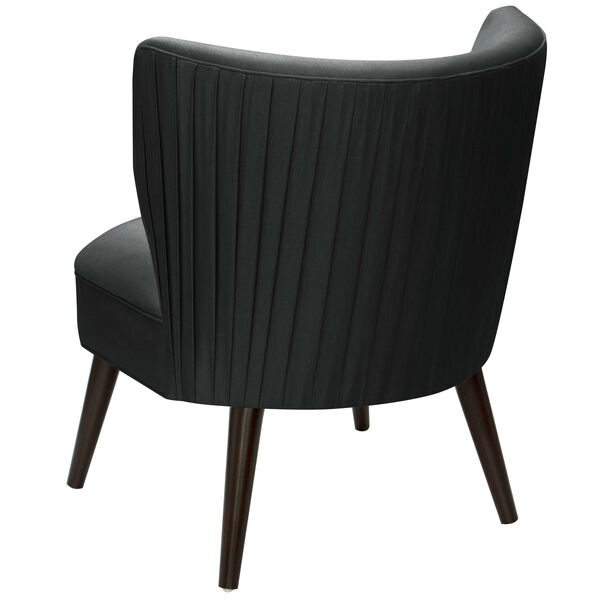 Shantung Black 34-Inch Pleated Chair, image 2