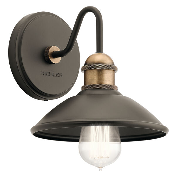 Clyde Olde Bronze 8-Inch One-Light Wall Bracket, image 1