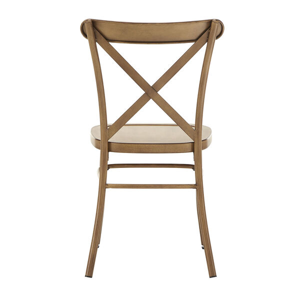 Roman Brown Metal Dining Chair, image 4