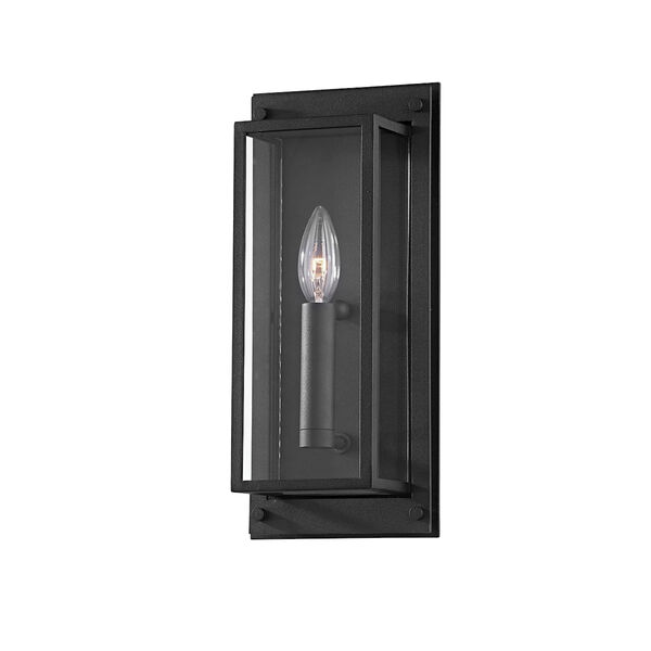 Winslow Textured Black One-Light Outdoor Wall Sconce, image 1