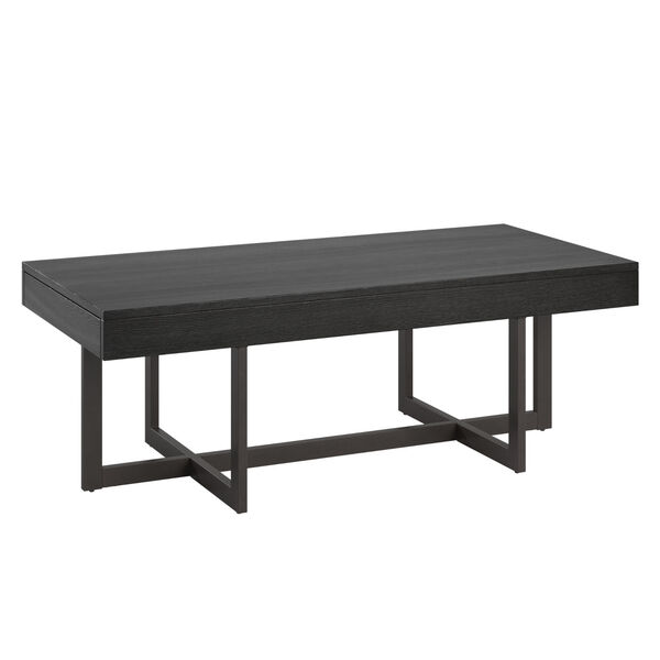 Hunter Black Coffee Table with Two Drawer, image 1