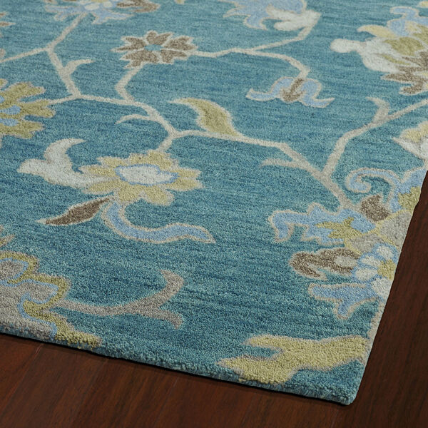 Helena Turquoise Hand Tufted 5Ft. x 7Ft. 9In Rectangle Rug, image 2