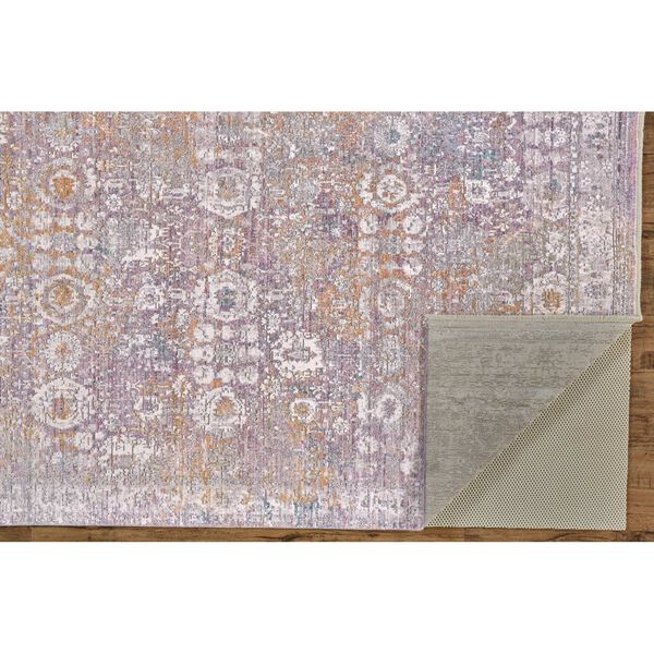 Cecily Purple Gold Ivory Rectangular 3 Ft. x 5 Ft. Area Rug, image 4