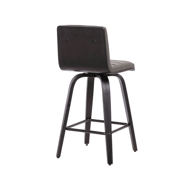Vienna Black and Gray 26-Inch Counter Stool, image 4