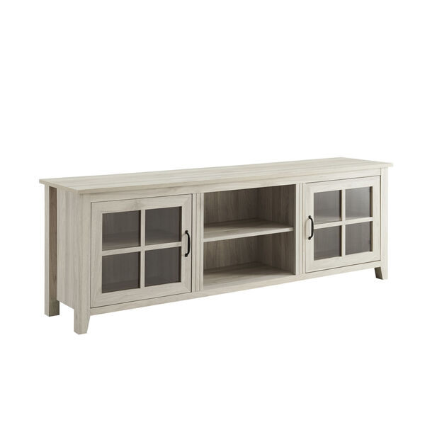 Birch TV Console with Glass Door, image 3