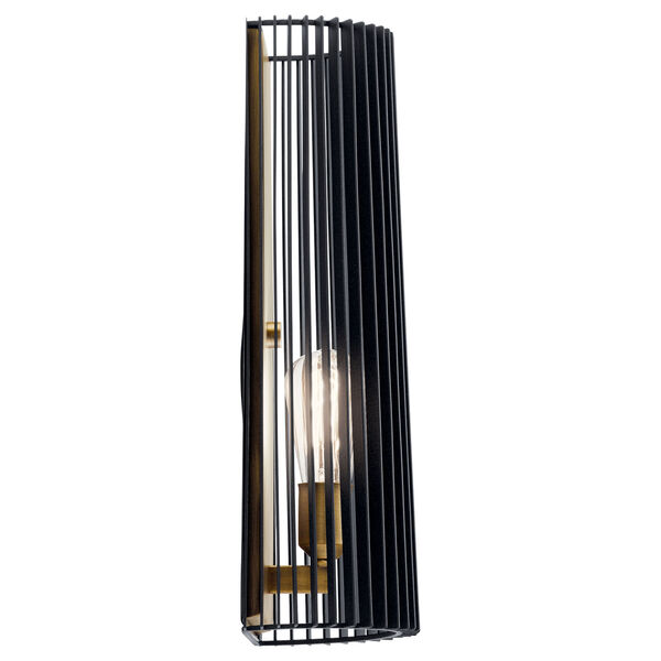 Linara Black Seven-Inch One-Light Wall Sconce, image 2