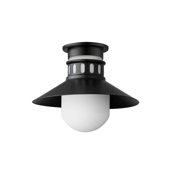 Admiralty Black One-Light Outdoor Flush Mount, image 1
