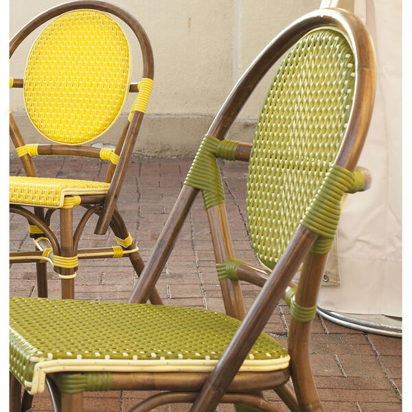 Paris Bistro Green Outdoor Dining Chair, Set of 2, image 4