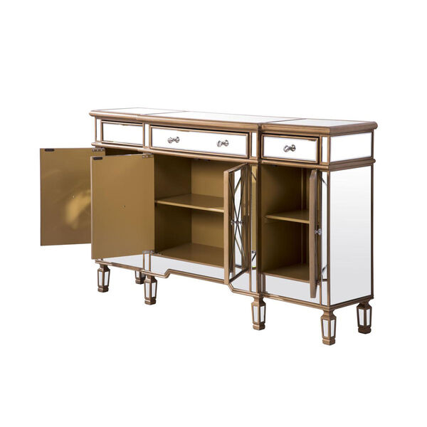 Contempo Antique Gold 60-Inch Sideboard, image 4