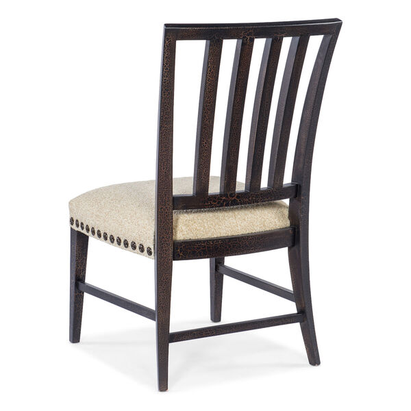 Big Sky Charred Timber and Beige Side Chair, image 3