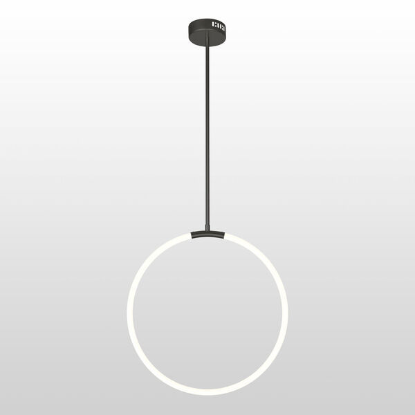 Hoops Black LED Chandelier, image 1