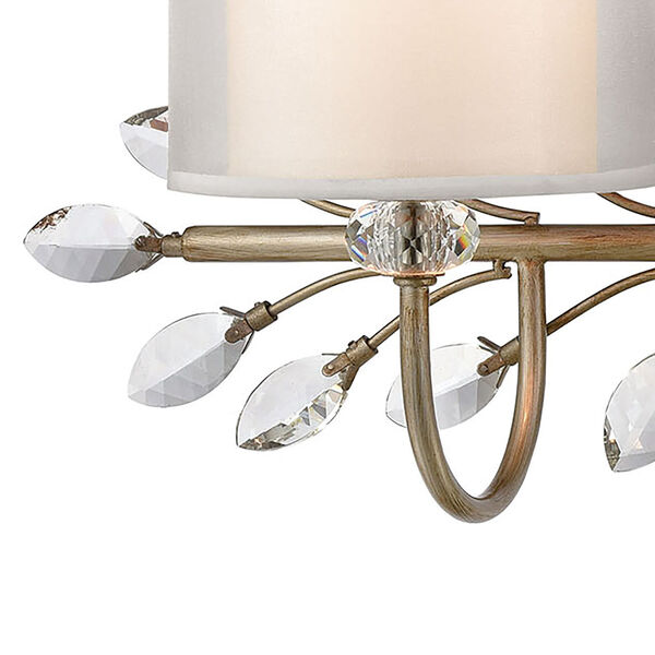 Asbury Aged Silver Two-Light Vanity Light, image 3