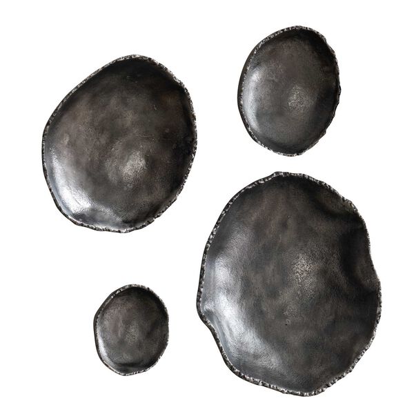 Lucky Coins Antique Nickel Wall Decor, Set of 4, image 5