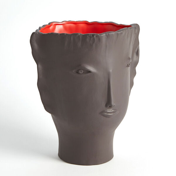 Calisto Brown and Red Vase, image 2